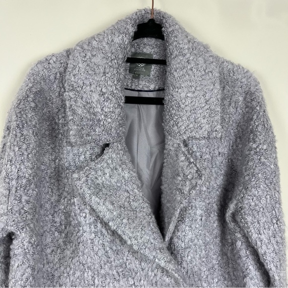 VINCE CAMUTO PURPLE BOUCLE TWO BUTTON COLLARED COAT SIZE SMALL - Picture 7 of 16